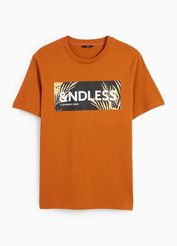 Оранжевая футболка C&A