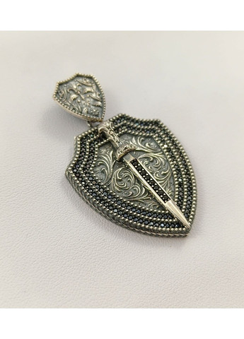 Підвіска срібна "Щит із кинджалом" ПЩкн-чц Shatlen Підвіска (361318892)