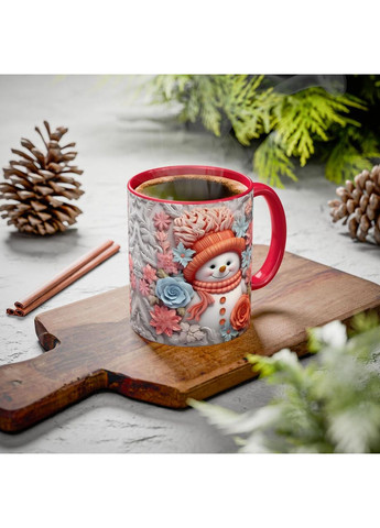 Чашка з принтом "Сніговичок" No Brand (368864881)