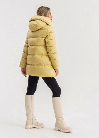 Жовта зимня куртка Clasna