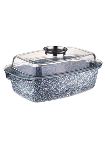 Жаровня гусятница с гранитным покрытием с крышкой EB-8007 на 4.5л 32см Edenberg (316714915)