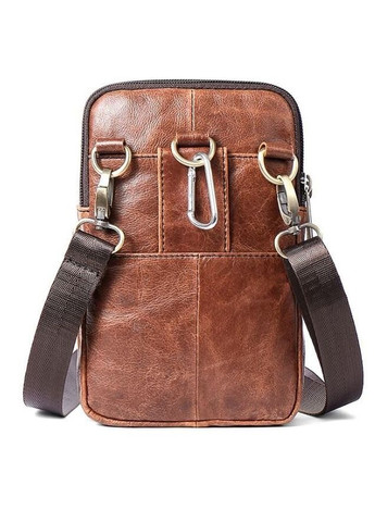 Шкіряна сумка крос боді чоловіча месенджер через плече коричнева 14724 Vintage (329197834)