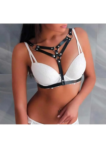 Чорна портупея з екошкіри XS-M No Brand (368892338)