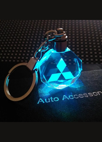 Брелок автомобільний на ключі Міцубіші авто брелок з логотипом Mitsubishi з підсвіткою (R050876) GF (360768326)