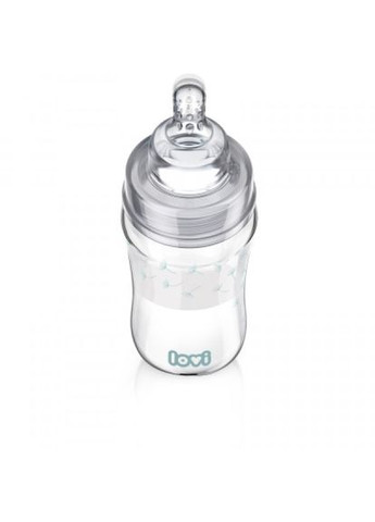 Пляшечка для годування Lovi diamond glass botanic скляна 250 мл світло-синя (268142423)