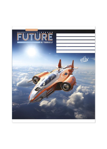 Тетрадь 36 листов клетка " " / Космический дрон Бріск (342417229)