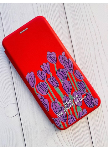 Чохол-книжка з малюнком для Samsung Galaxy A50 (2019) A505/A30s Червоний:: Тюльпани (принт 265) G-Case (359496819)