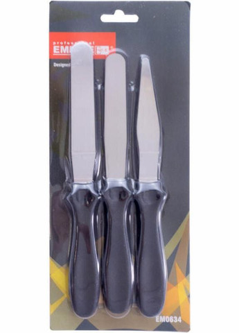 Набір кондитерських шпателів 3 шпателя 22см із нержавіючої сталі Empire (372175814)