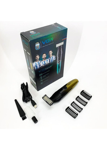 Бритва-триммер для стрижки бороды и усов V-339 GOLD VGR (364664291)