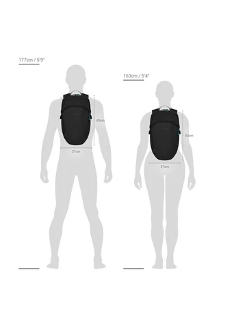 Рюкзак туристичний Eco 18L чорний (41102138) Pacsafe (391740824)