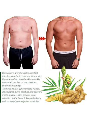 Компрессионный пластырь при гинекомастии Turmericmax компрессный патч при гинекомастии 10 патчей Оригинал No Brand (335039732)