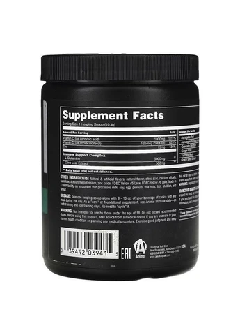 Вітаміни та мінерали Animal Immune Powder, 312 грам Апельсин-манго Universal Nutrition (333973013)