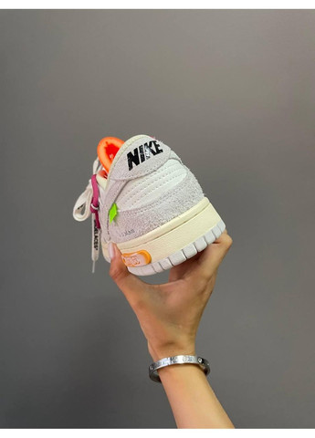 Сірі Осінні кросівки чоловічі nike sb dunk low off white grey найк сб данк No Brand