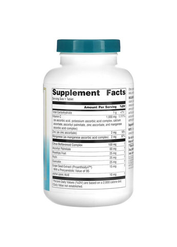 Вітаміни та мінерали Wellness Vitamin C-1000, 100 таблеток Source Naturals (293421813)