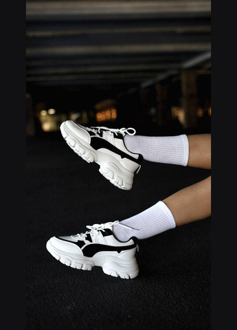 Кроссовки женские белые на шнуровке No Brand белые демисезоны (317777182)