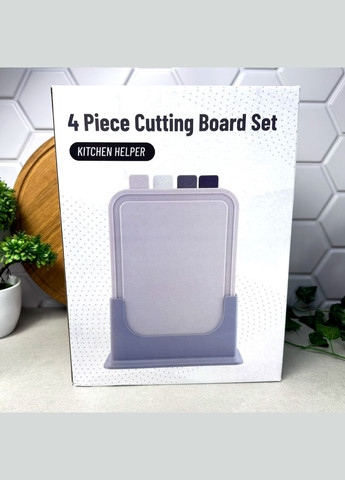 Набір обробних кухонних дошок на підставці 5 предметів Язичок No Brand (314504001)