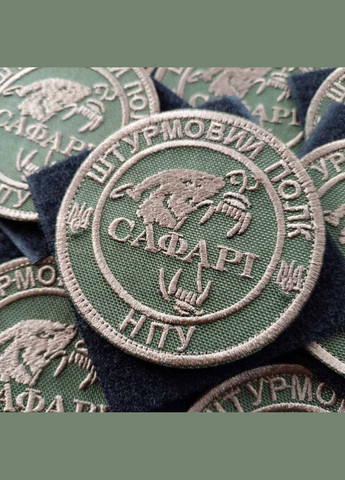 Шеврон Полк Сафарі одноколірний на фоні олива No Brand (336381881)