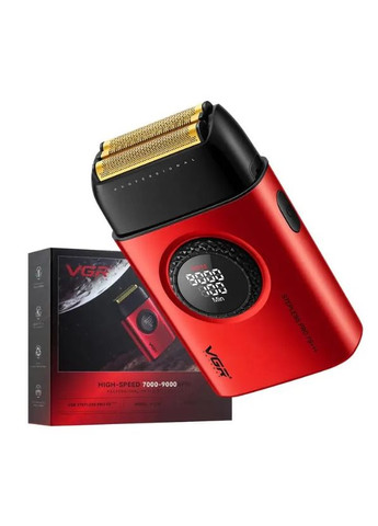 Электробритва Stepless Pro V-377 Red с двойной системой лезвий профессиональная (2104618578) VGR FS V-377 (333654620)