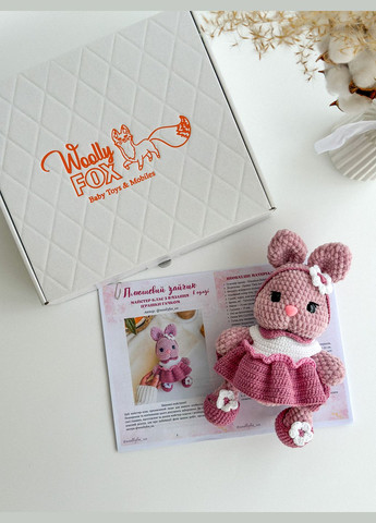 Набір для в'язання гачком "Зайчик в сукні" (23 см) No Brand (330794647)