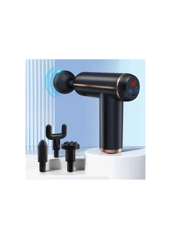 Массажный пистолет литиевый 32 скорости 460 г черный EasyFit (393589829)