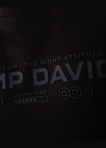 Черная футболка-футболка мужская для мужчин Camp David