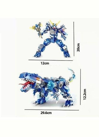 Конструктор динозавр Тиранозавр на 482 деталей і 2 фігурки 34см (546) Sluban (331888413)