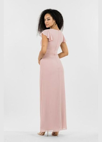 Пудровое праздничный платье на запах Tfnc однотонное