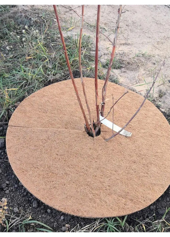 Пристовбурне коло Ø 80 см EuroCocos з кокосового волокна для мульчування ґрунту Green Home (321967431)