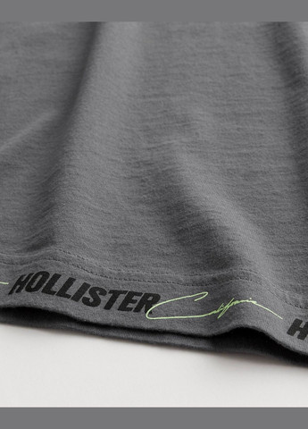 Темно-сіра футболка hc9235 Hollister