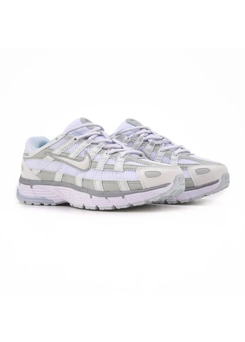 Білі кросівки чоловічі nike p-6000 white grey найк п-6000 білі демісезон No Brand