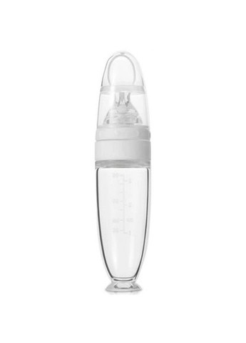 Бутылочка для кормления с ложкой (для прикормки) 90 мл Белая Mommy Bag (280941782)