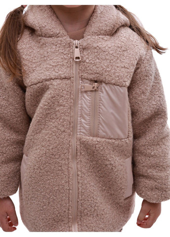 Бежевая куртка демисезонная для девочки No Brand