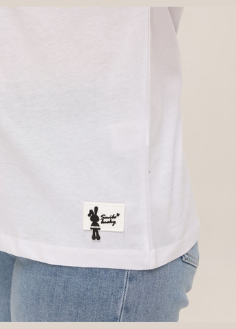 Футболка жіноча біла з зайцями X-trap Пряма - (324026477)