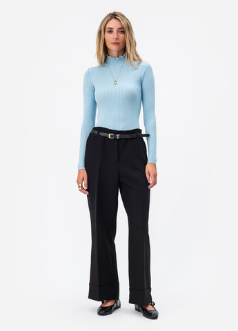 Елегантний лонгслів з хвилястим коміром - стійкою. SVTR (361361986)