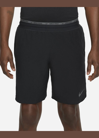 Шорты мужские Pro Dri-Fit Flex Rep DD1700-010 черные Nike (293095732)