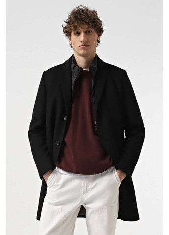 Черное демисезонное Мужское пальто Sun's House