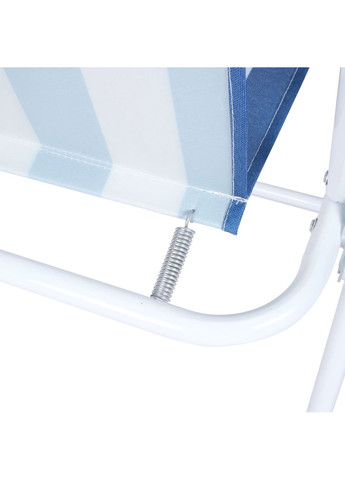 Стул складной туристический для рыбалки кресло раскладное до 100 кг Синий с белым No Brand (360867125)