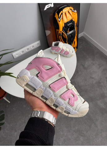 Кроссовки женские Nike Air More Uptempo Cream Pink | Найк Аир Мор Уптемпо кремовые No Brand кремовые демисезоны (360797375)