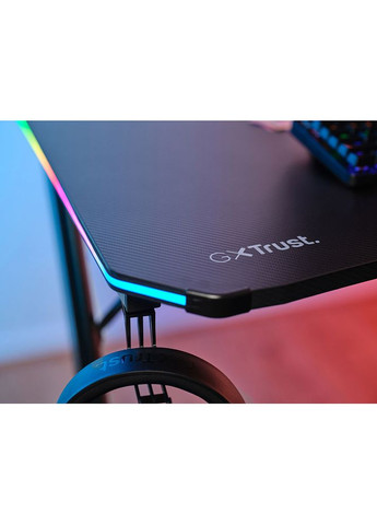 Комп'ютерний стіл GXT 709 Luminus RGB Black (25184) Trust (322905175)