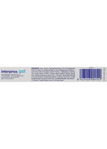 Зубной гель для чистки межзубных промежутков Interprox Gel 20ml (606269-74281) Dentaid (368619937)