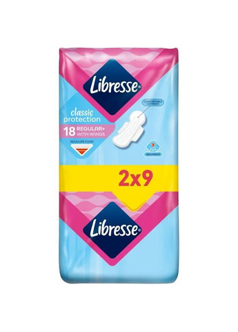Гігієнічні прокладки Classic Protection Regular 18 шт. (7322541233604) Libresse Classic Protection Regular 18 шт. (268145570)