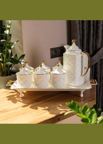 Чайний сервіз порцеляновий на 6 персон 8 предметів, Yiwu (328603041)