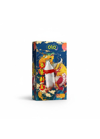 Презервативы стимулирующие с усиками OLO Taotie с силиконовой смазкой 18 см 2 шт. No Brand (370203721)
