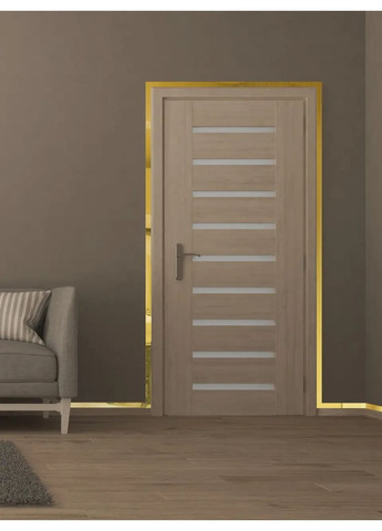 Дзеркальні наклейки на стіну декоративні з акрилу Молдинг-30 3х29.5 см 16 шт. Золото Ваша Світлість (366334566)