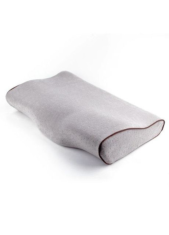 Ортопедическая подушка от храпа с эффектом памяти серая Ababila (296925477)