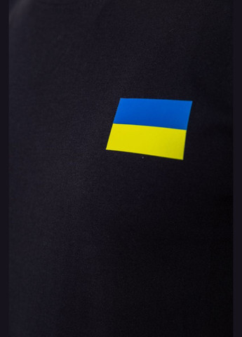 Черная футболка мужская патриотическая Ager 226R040