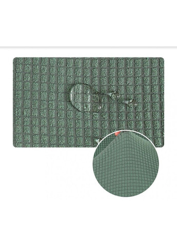 Чохол на кутовий цілісний диван М'ятний Стрейч Жаккард Slavich (288740444)