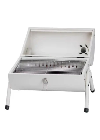 Мангал вугільний двосторонній 38×28×40 см з решіткою білий HP452GBE TS Kitchen (361896045)