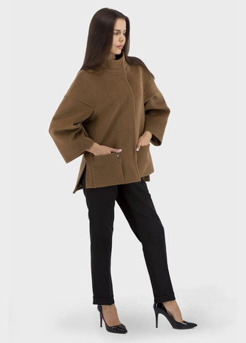 Коричневое демисезонное Женское пальто Stella Polare (кемел, ), 33066 No Brand