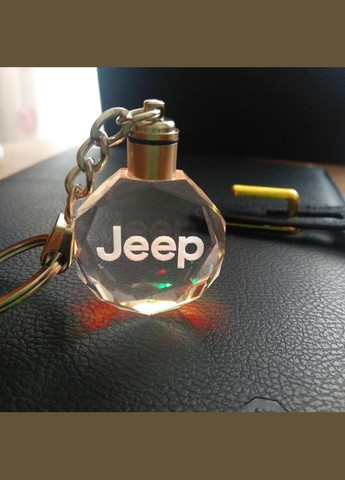Брелок автомобильный на ключе Джип авто брелок с логотипом Jeep с подсветкой (R051072) GF (316093796)
